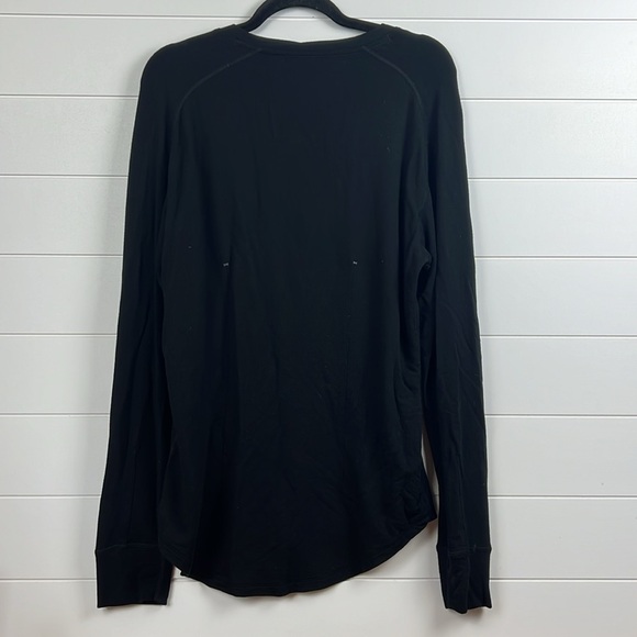Kit and ace cashmere modal blend long sleeve top black size small vneck pullover - Picture 2 of 6